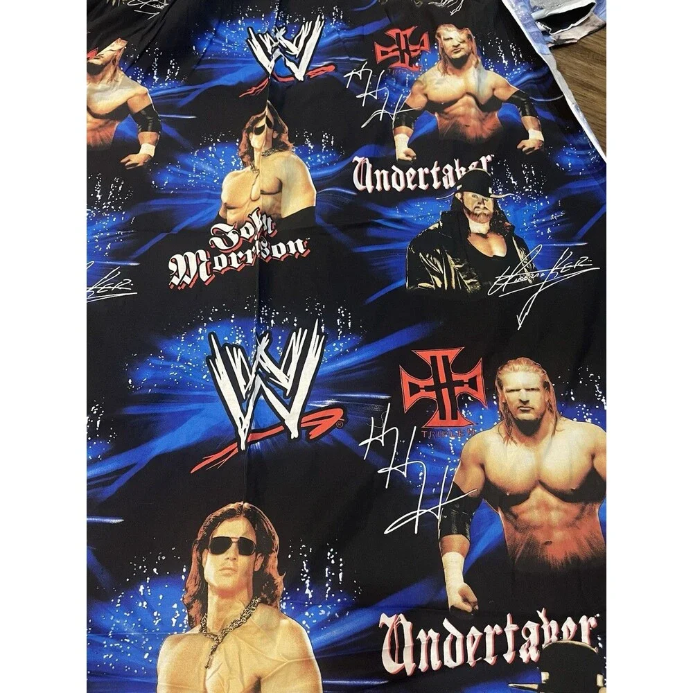 World Wrestling WWE Fabric Undertaker John Morrison Triple H 4 Yards 2008